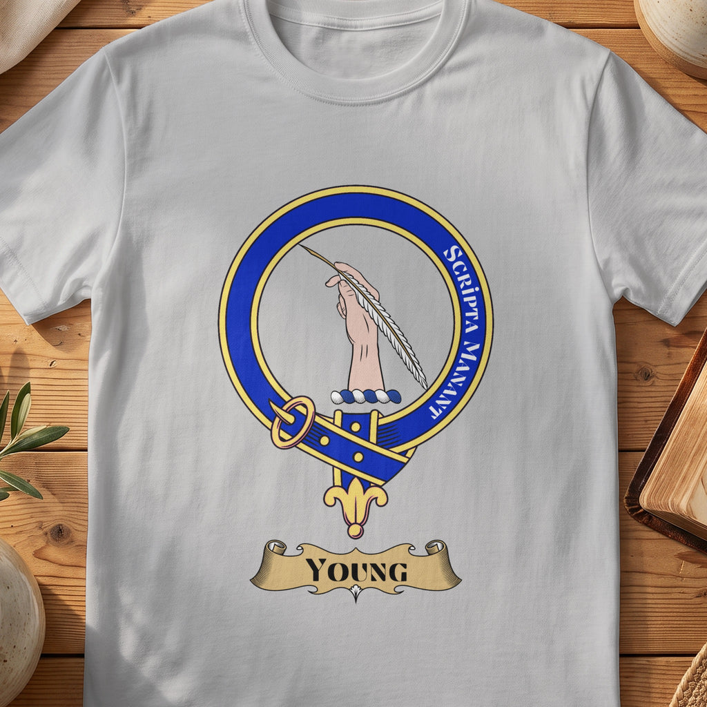 Young Scottish clan crest T-shirt in Sport Grey