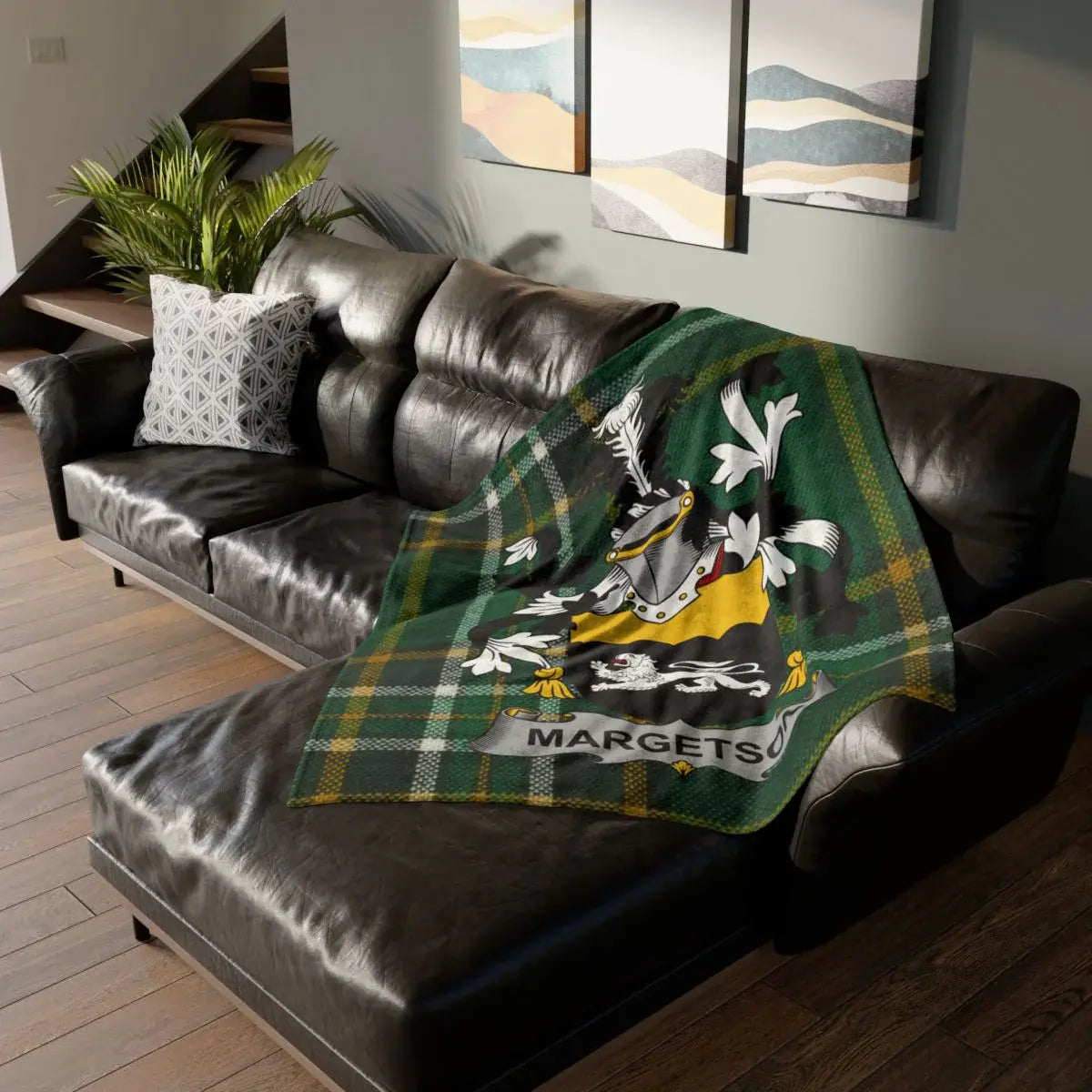 Scottish Clan Margets Crest Design Blanket product
