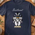 Alsington Scottish family shield T-shirt in Navy