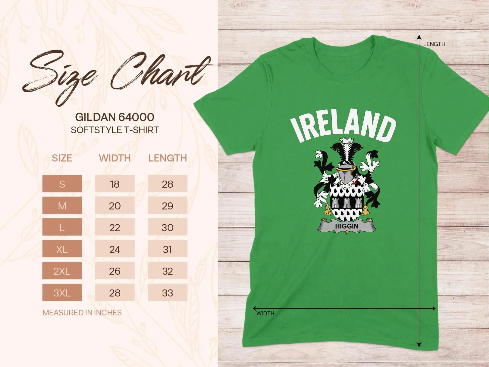 Ireland Coat of Arms Design Green T-Shirt product type