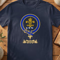 Warden Scottish clan crest T-shirt in Navy