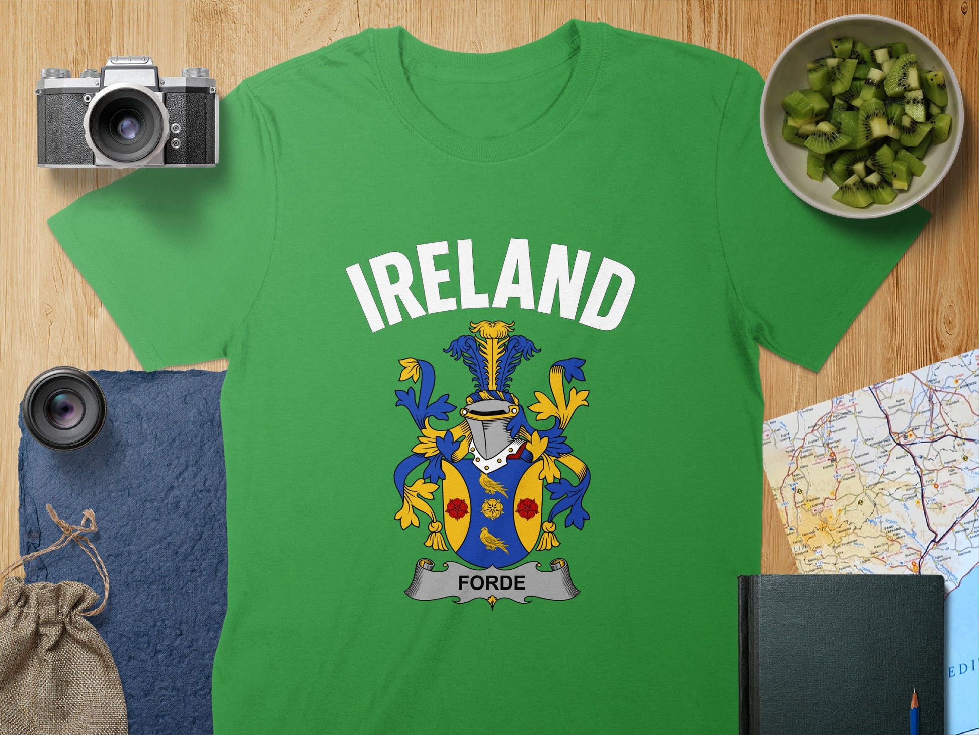 Ireland Forde Family Crest Green T-Shirt