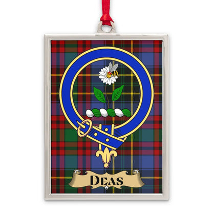 Clan Deas Tartan Crest Ornament Decorative Hanging product