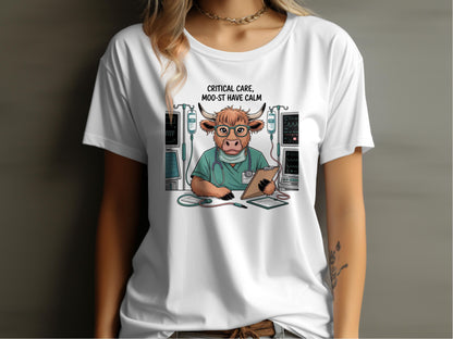 Critical Care Moo-st Have Calm Graphic T-Shirt - Celtic Ancestry Gifts