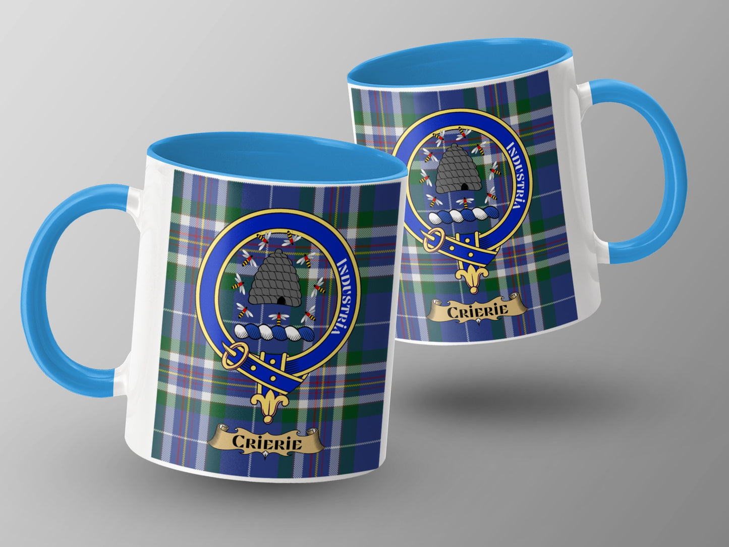 Clan Ferguson Crierie Scottish Tartan Crest Mug - Living Stone Gifts