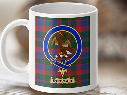 Stronach Clan Tartan Plaid Crest Mug product type