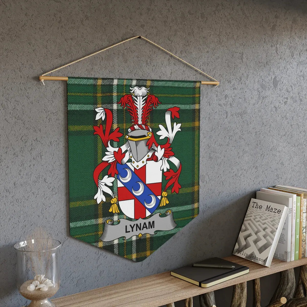 Lynam Family Crest Tartan Wall Hanging Decorative product type