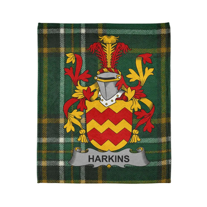Harkins Family Crest Tartan Blanket product type