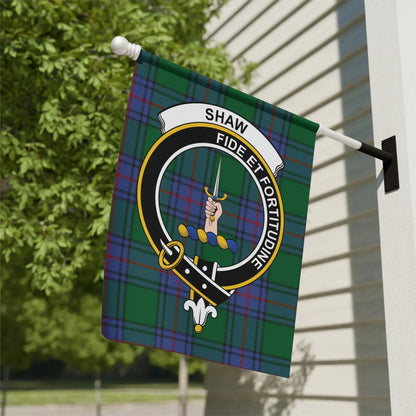 Shaw Clan Crest Fide Et Fortitudine Flag product type