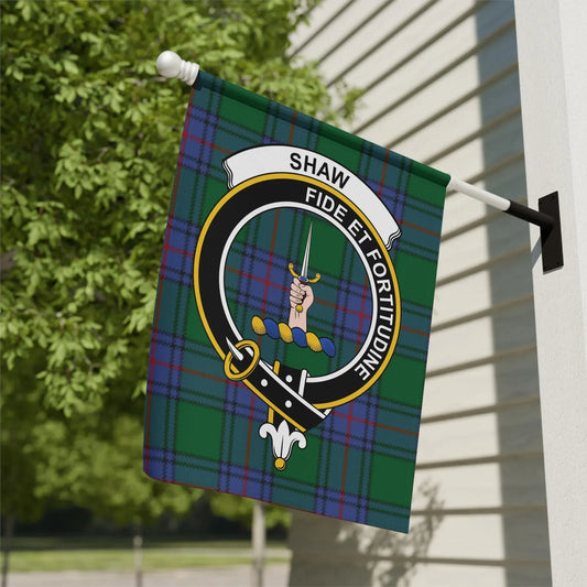 Shaw Clan Crest Fide Et Fortitudine Flag product type