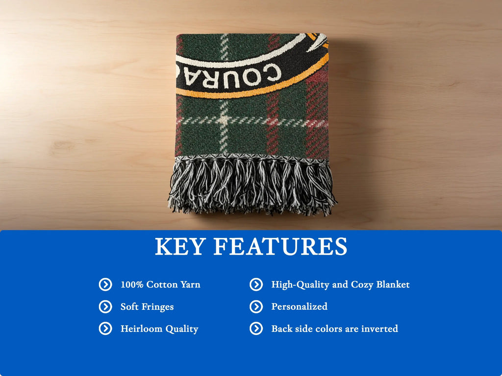 Personalized Cozy Blanket with Soft Fringes