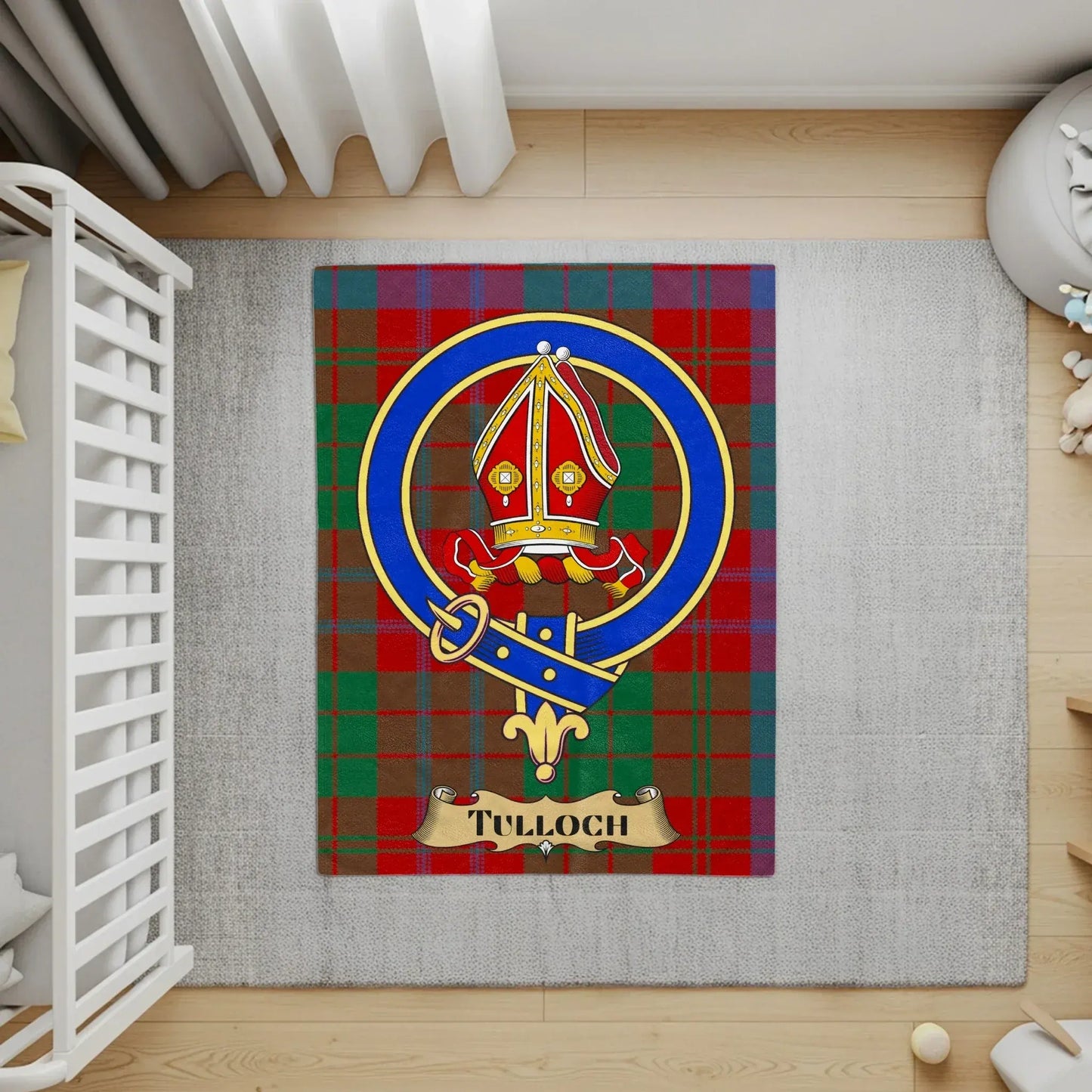 Vibrant Custom Tullach Tartan Design Home Decor product