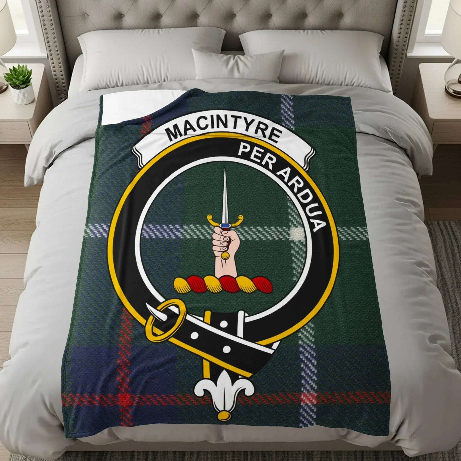 MacIntyre Per Ardua Tartan Bed Cover product