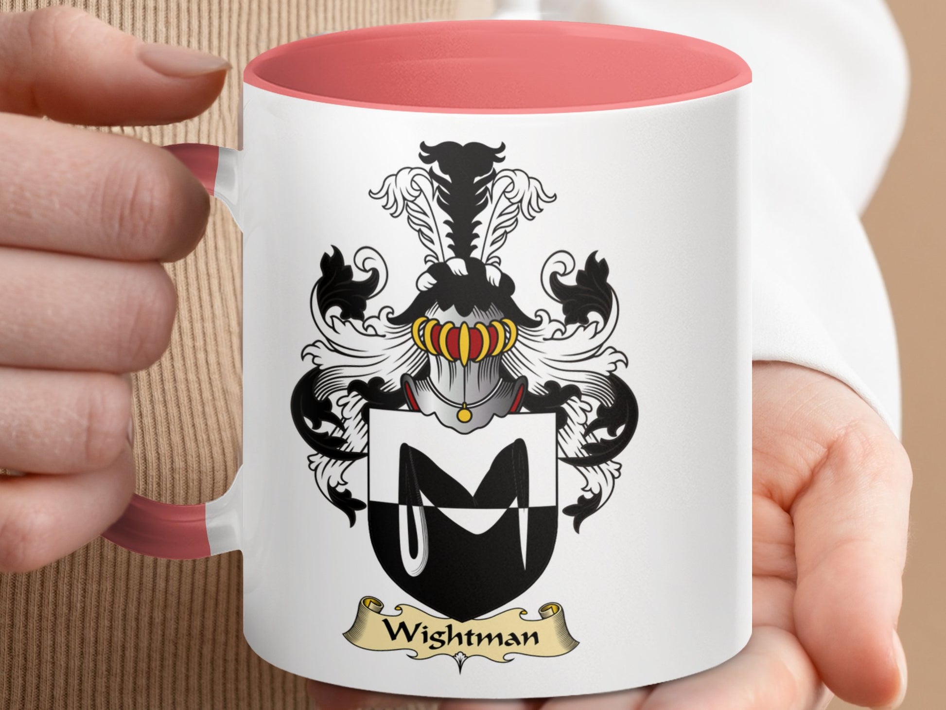 Wightman Scottish Coat of Arms Mug - Living Stone Gifts