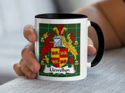 Llewellyn Welsh Family Crest Mug | Welsh Heritage Gift