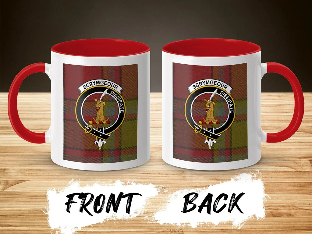 Scrymgeour Dissipate Tartan Plaid Pattern Mug