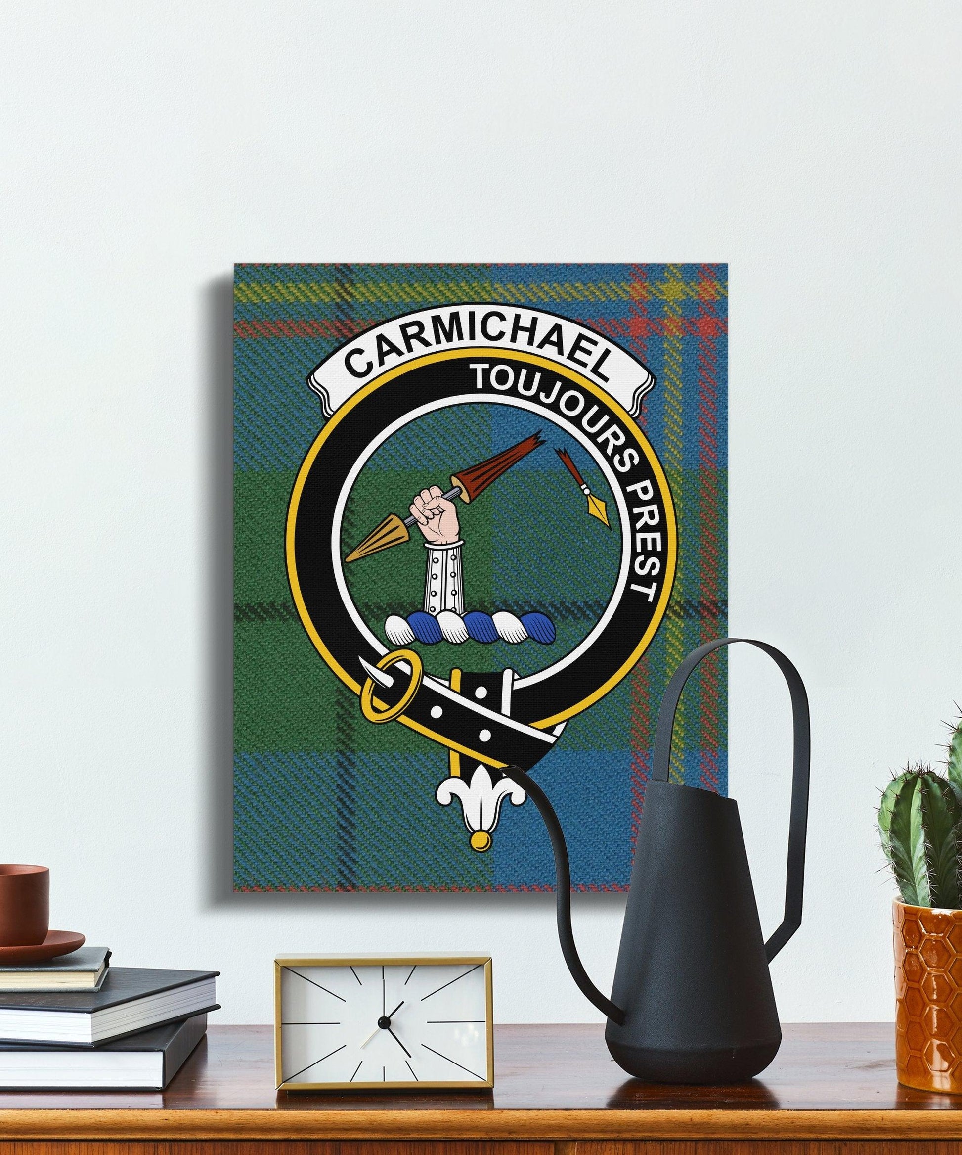 Carmichael Toujours Prest Clan Badge Canvas product type