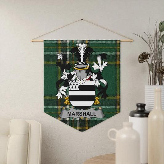 Marshall Family Crest Tartan Wall Hanging product type