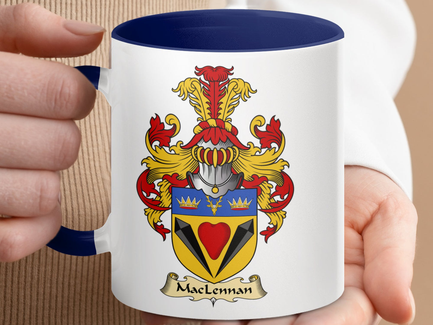 Clan MacLennan Scottish Crest Coffee Mug - Living Stone Gifts