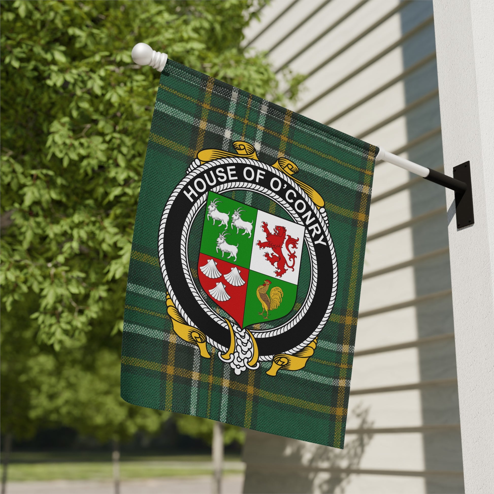 House of O'Conry Celtic Coat of Arms design flag
