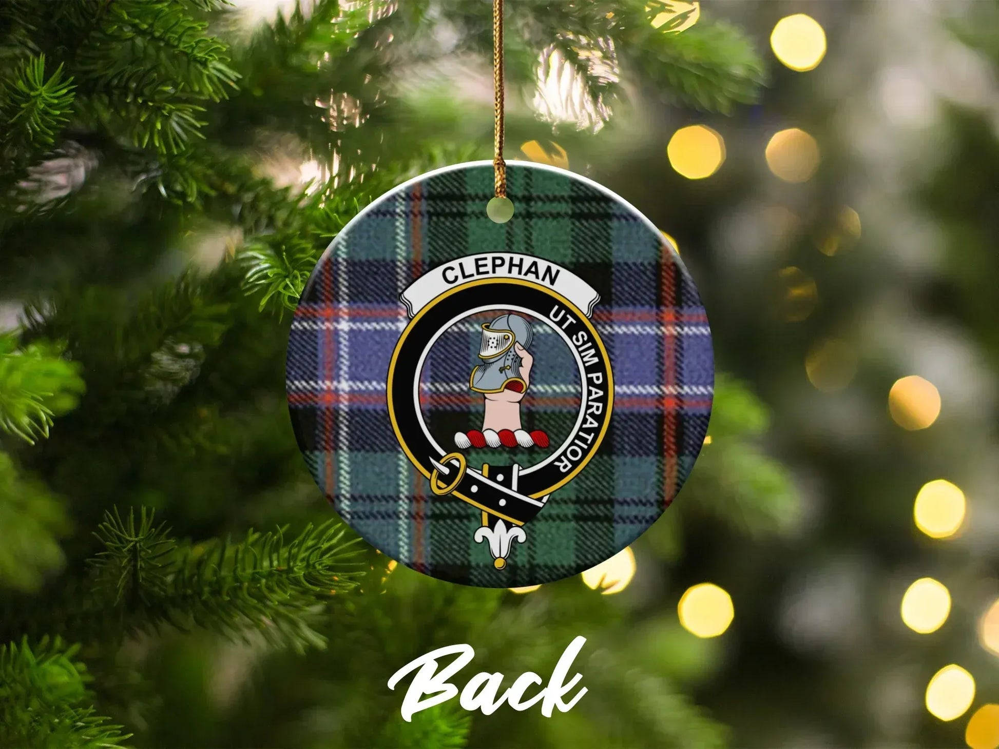 Clephan Ut Sit Arator Plaid Christmas Ornament product