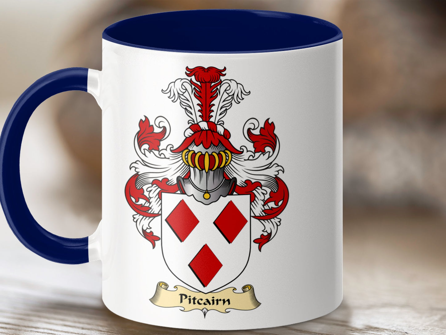 Pitcairn Scottish Clan Family Heritage Crest Mug - Living Stone Gifts