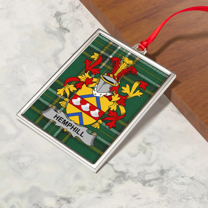 Family Crest Plaque with Hemphill Design product type