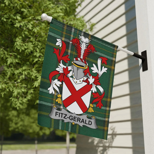 Fitz-Gerald Family Crest Decorative Flag product type