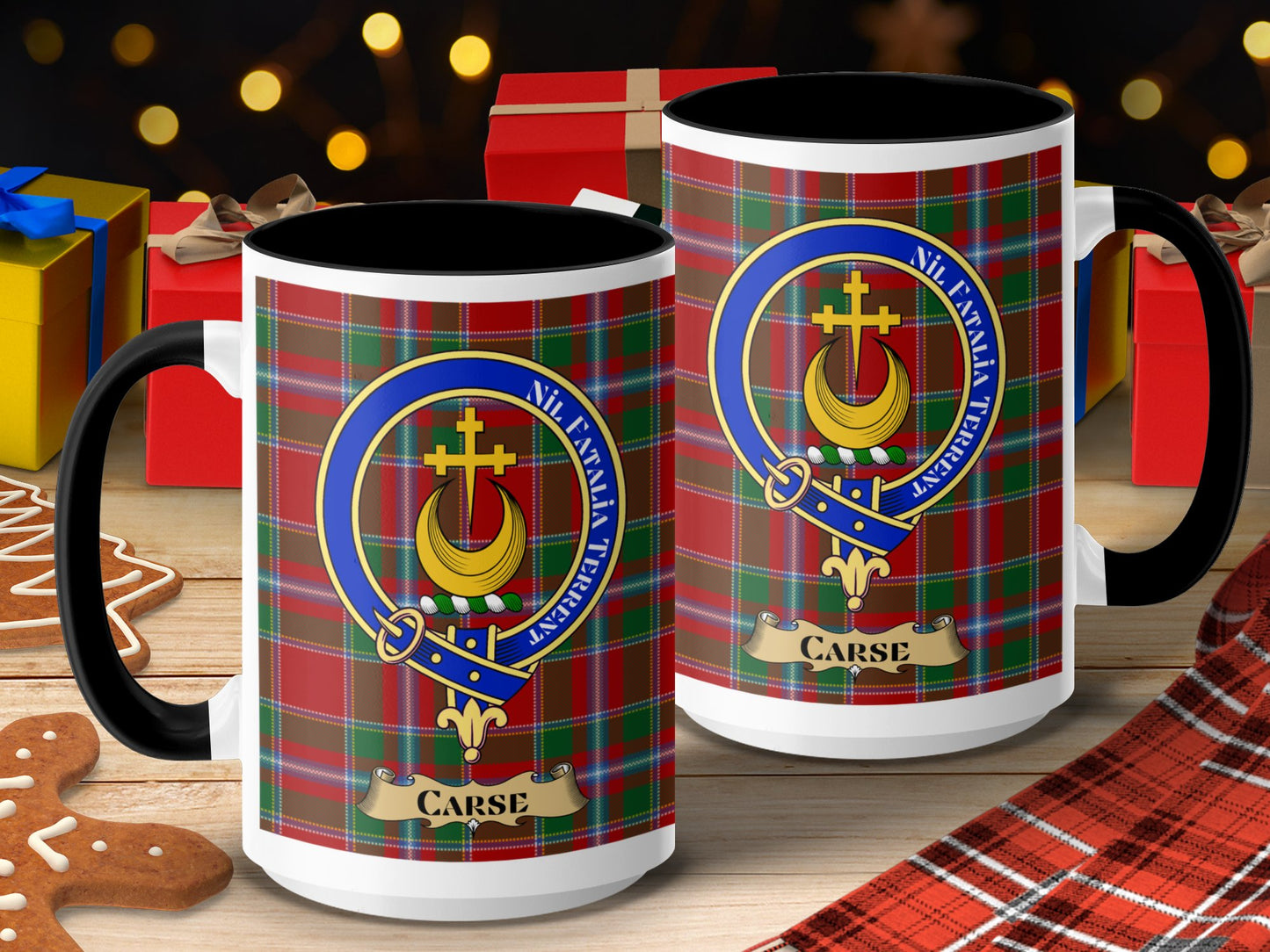 Clan Carse Scottish Tartan Crest Emblem Mug - Living Stone Gifts