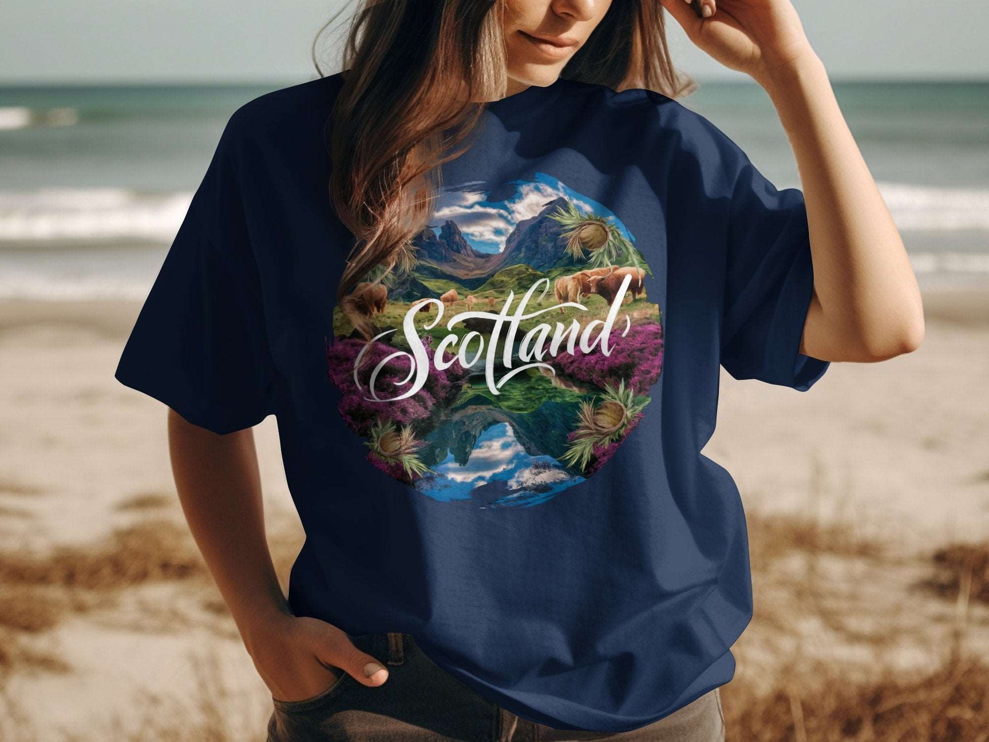 Beautiful Scenic Highlands of Scotland T-Shirt - Living Stone Gifts