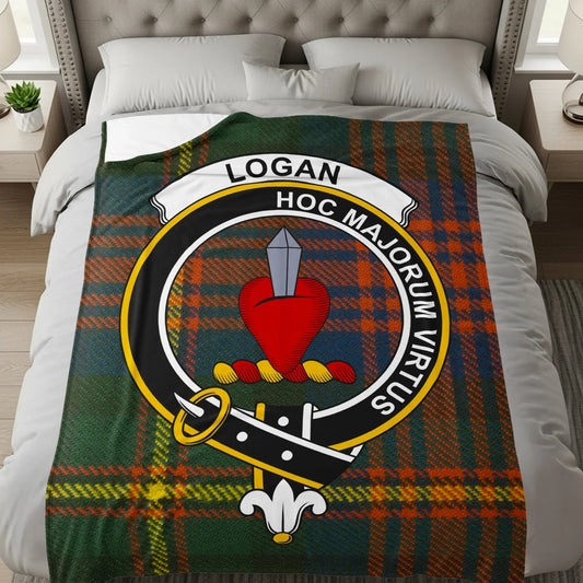 Logan Hoc Majorum Virtus Plaid Design Blanket product