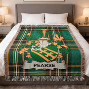 Pearse Irish Woven Blanket | Family Crest Tartan Throw