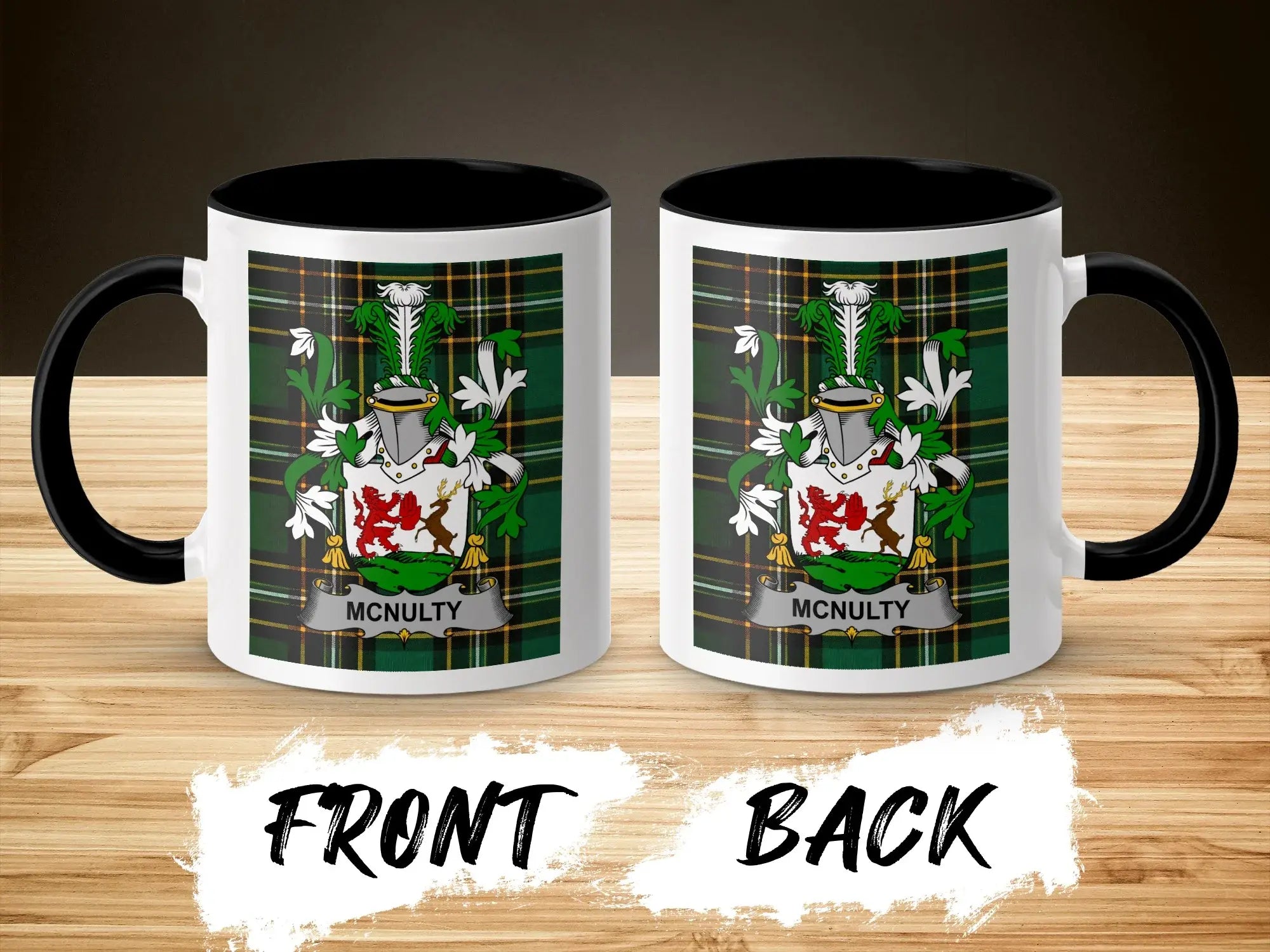 McNulty Irish National Tartan ceramic accent mug