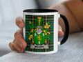 Melody Irish family crest black accent mug