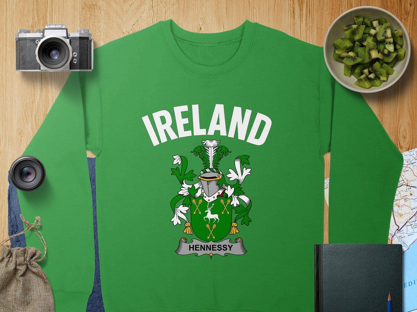 Ireland Hennessy Family Crest Design Sweatshirt product