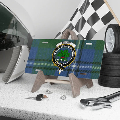 Irvine Coat of Arms Tartan Novelty License Plate product
