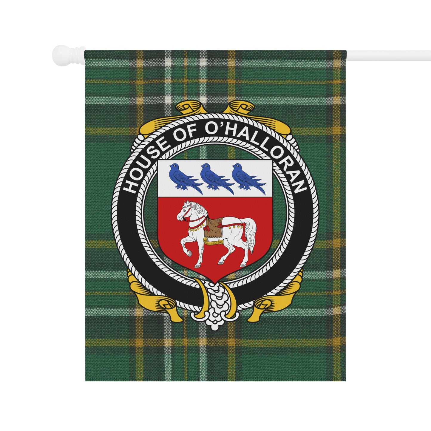 House of O'Halloran Emblem Clan Crest Flag