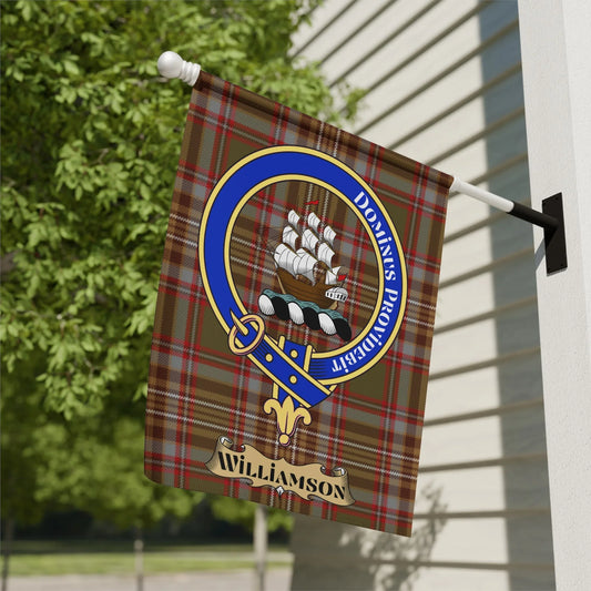 Personalized Tartan Plaid Shield Family Name Flag product