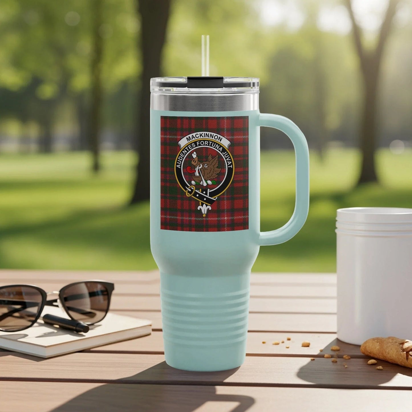 MacKinnon Crest Travel Mug with Straw Charming product type