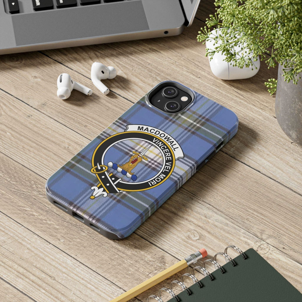 Macdowall Clan Vincere Vel Mori Cell Phone Case - Celtic Ancestry Gifts