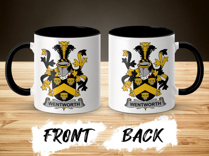 Wentworth Surname Irish Family Crest Mug - Living Stone Gifts