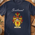 MacNair Scottish family shield T-shirt in Navy