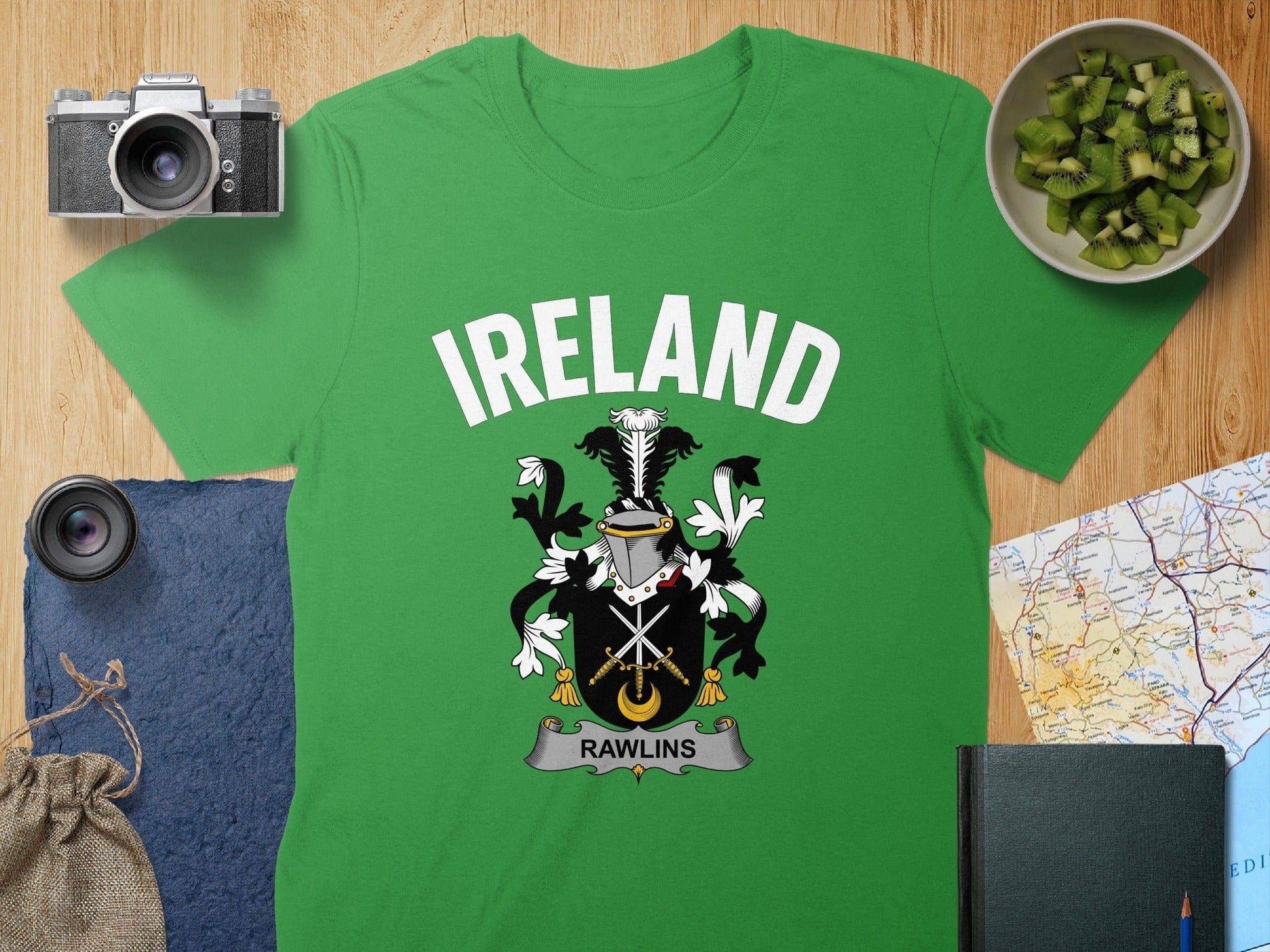 Ireland Rawlins Family Crest Green T-Shirt product