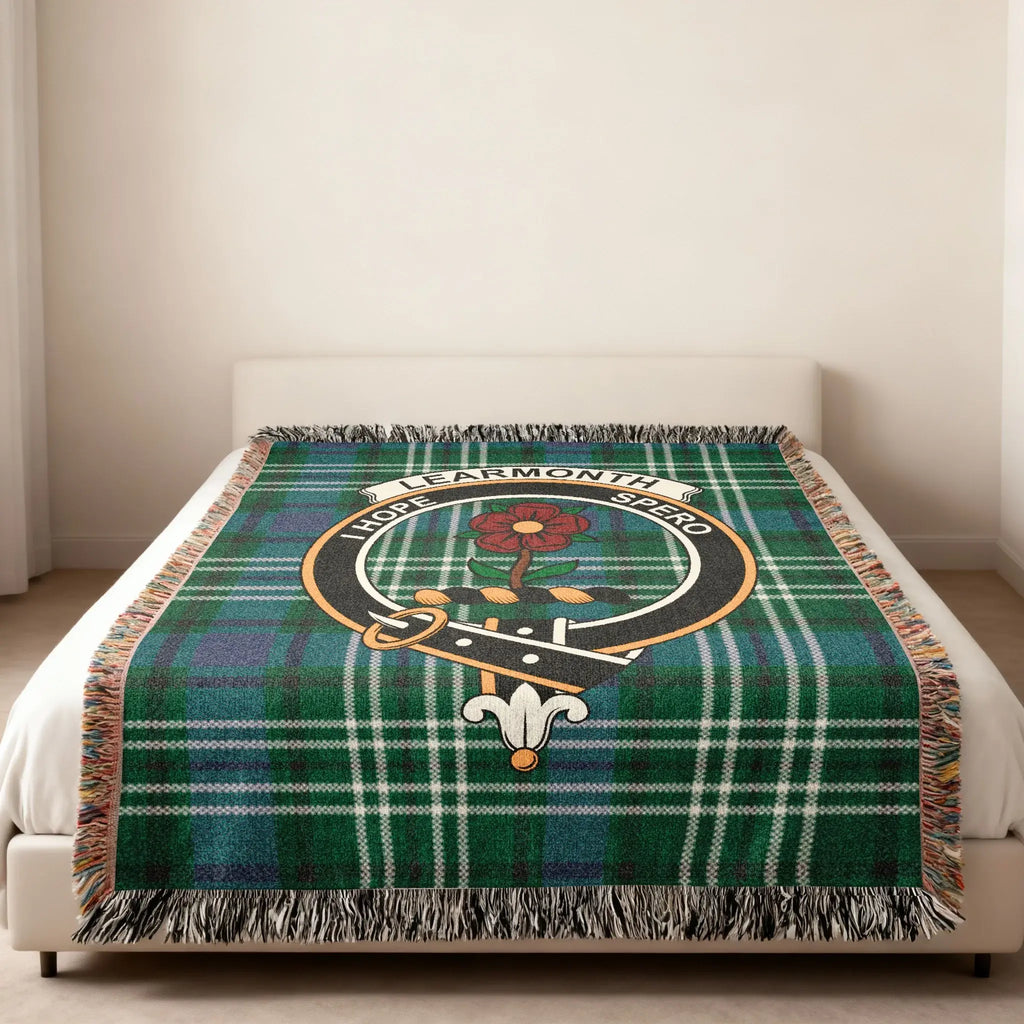 Clan Learmonth Hope Spear Circular Emblem Blanket