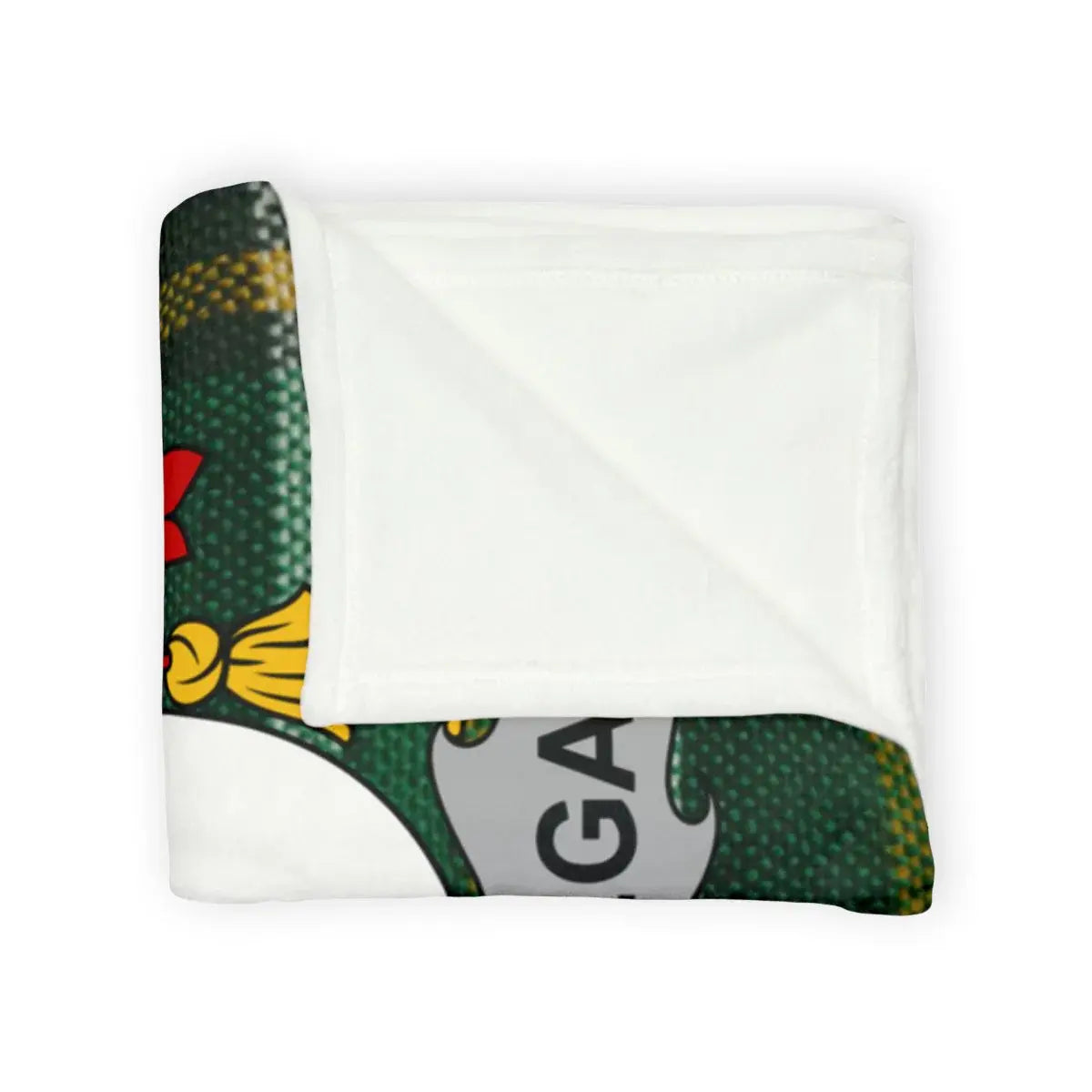 Cozy Green and Red Patterned Blanket product type