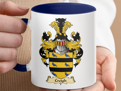 Clan Creigh Scottish Clan Accent Coffee Mug - Living Stone Gifts