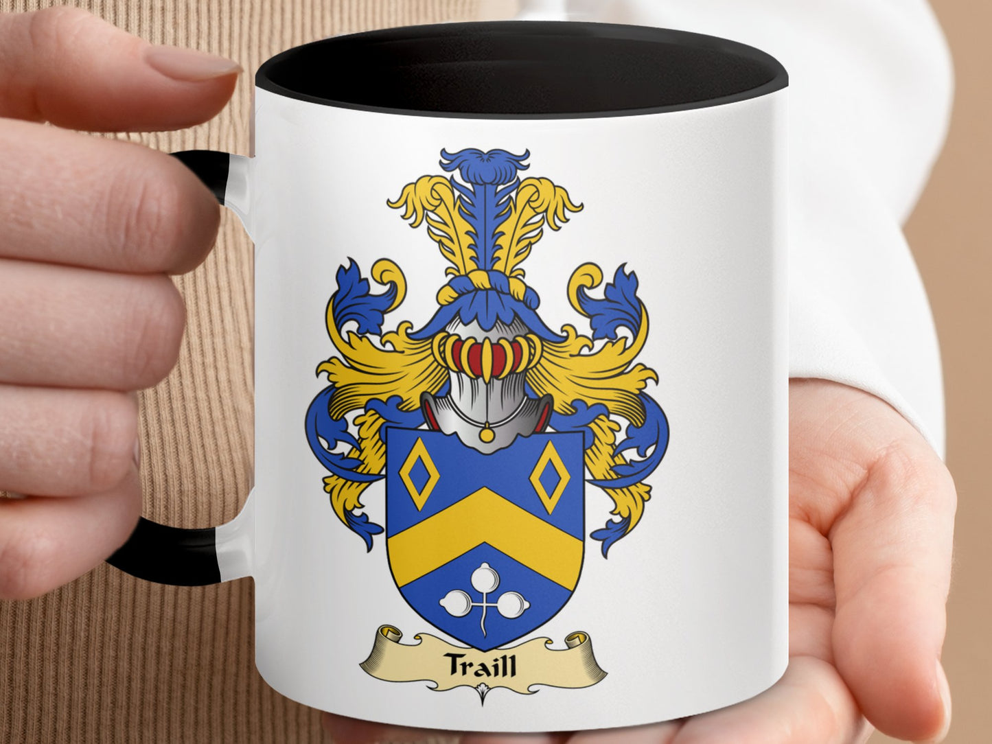 Clan Traill Scottish Coat of Arms Mug - Living Stone Gifts