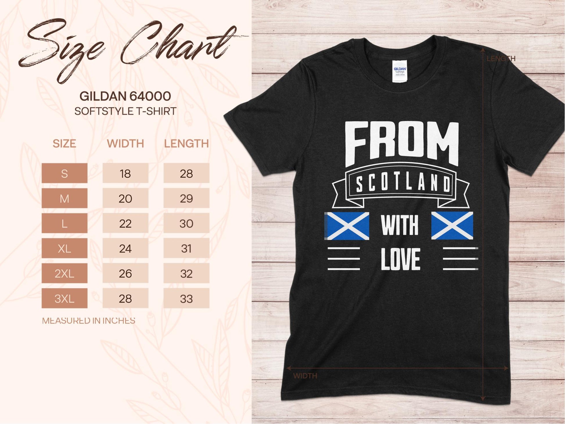 From Scotland With Love Stylish and Unique T-Shirt - Living Stone Gifts