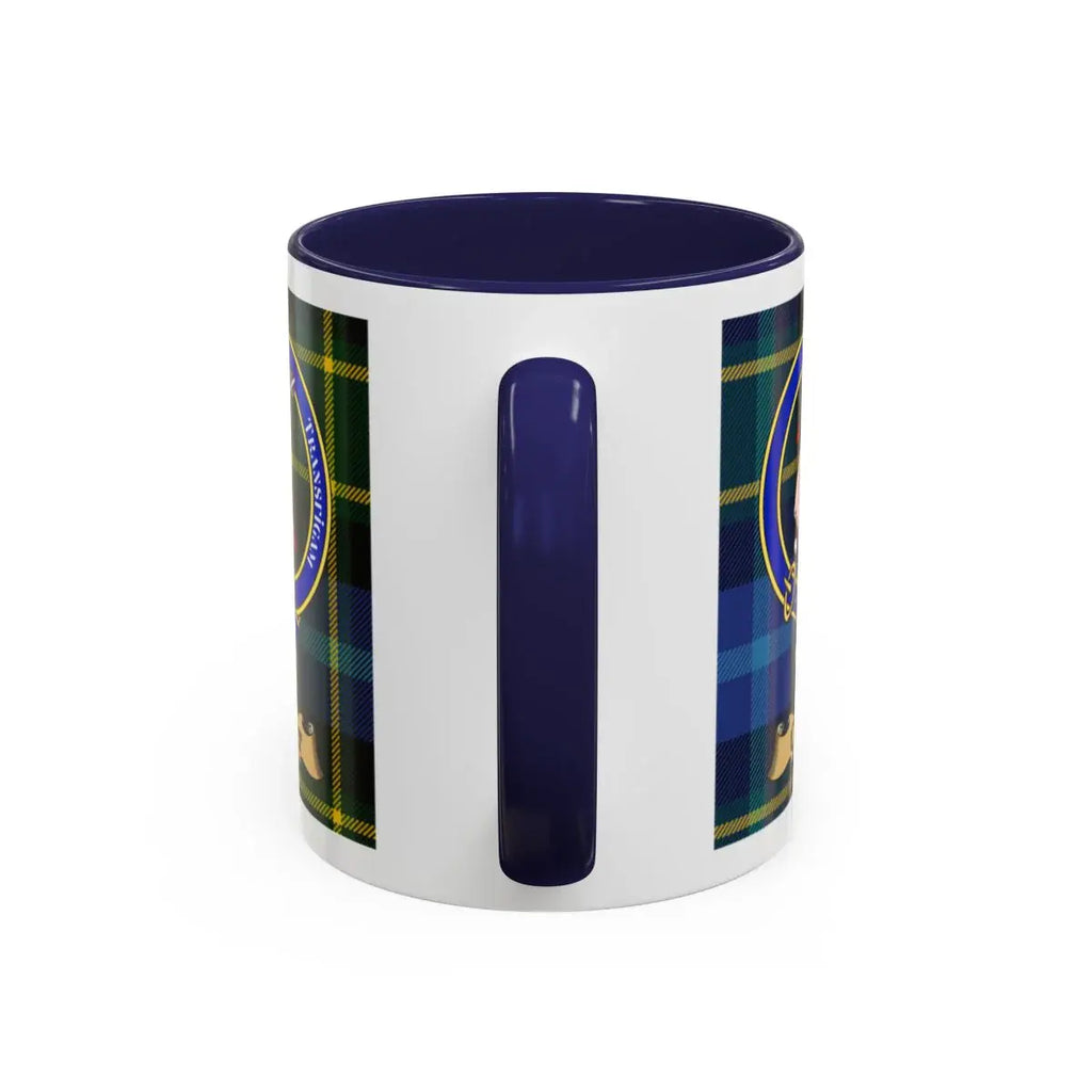Colt clan crest mug shown in 11 oz and 15 oz sizes