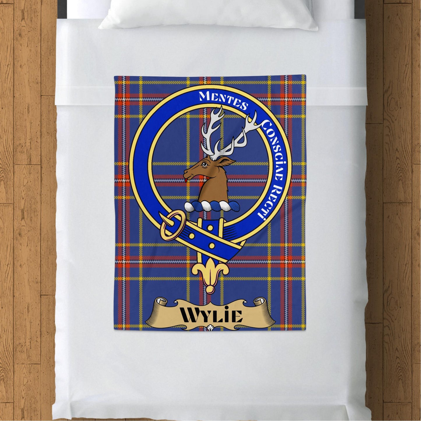 Scottish Clan Wylie Tartan Throw Blanket - Living Stone Gifts